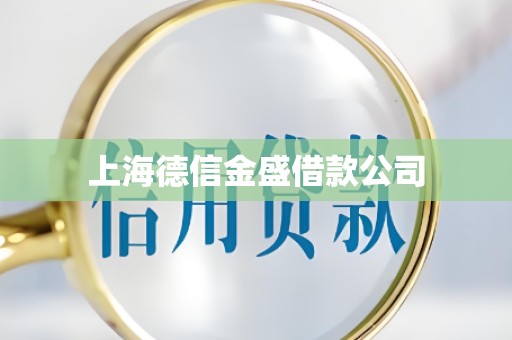 上海德信金盛借款公司 上海德信金盛借款公司