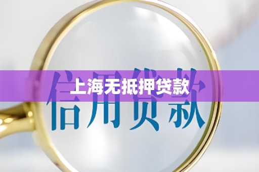 上海无抵押贷款 上海无抵押贷款